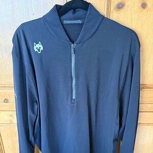 Grayson Black Quarter-Zip Men's Sweatshirt